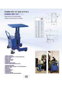 B2-4.GAMMA 800 12V電動12V昇降工作台LIFTING TABLE with 12V Gearcase Lifting