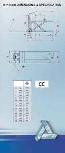 B3b-4. 高揚程拖板車HIGH LIFT PALLET TRUCKS_尺寸和規格DIMENSIONS & SPECIFICATION_2