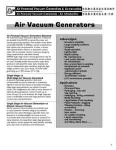 D1c-2.空氣動力真空產生器-介紹,AIR POWERED VACUUM GENERATORS-AN INTRODUCTION