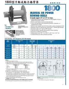 2-16.1800型手動或動力捲管器SERIES 1800 MANUAL OR POWER BEWIND REELS