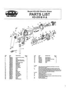 F1b-1.KETT維修零件表 Maintenance repair Parts List 