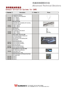 E4-2-4.車用廢氣抽取產品 Car Exhaust Extraction Systems 