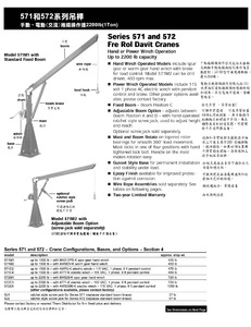 2-17.571和572系列吊桿 Series 571 & 572 Cranes