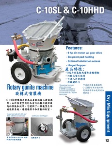 8-14.旋轉噴漿機 Rotary Gunite Machine C-10SL ＆ C-10HHD